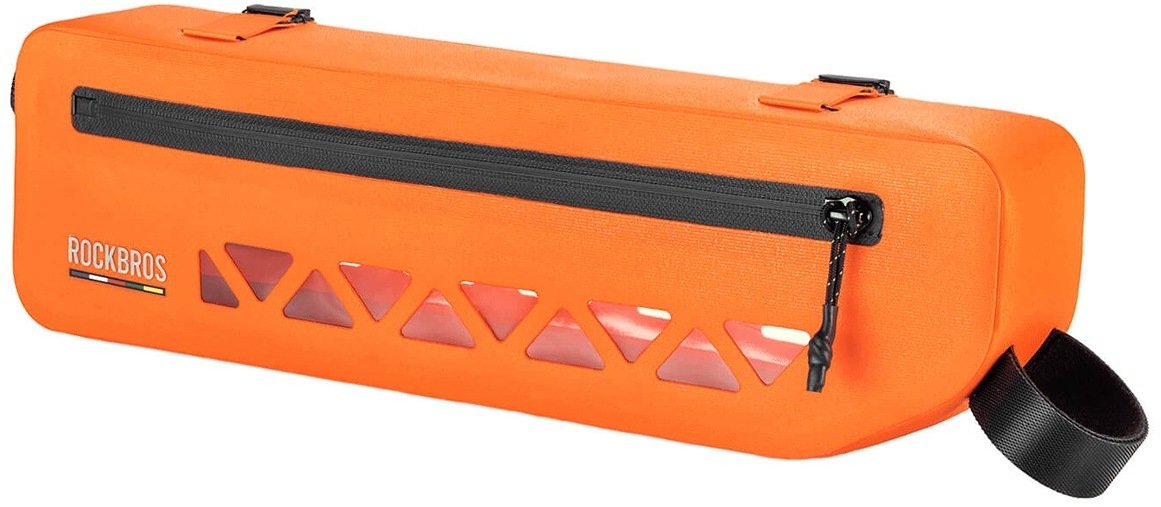RockBros Torba rowerowa AS-140 Road to Sky wodoodporna pod ramę 1,7 l - pomarańczowa (5907769392047)...