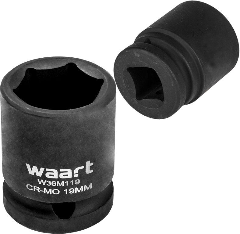 Waart WAART Nasadka udarowa 19mm 1/2"""" krótka CrMo do kluczy pneumatycznych