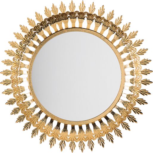 Zdjęcia - Lustro ścienne Beliani  60 cm złote VOREY 
