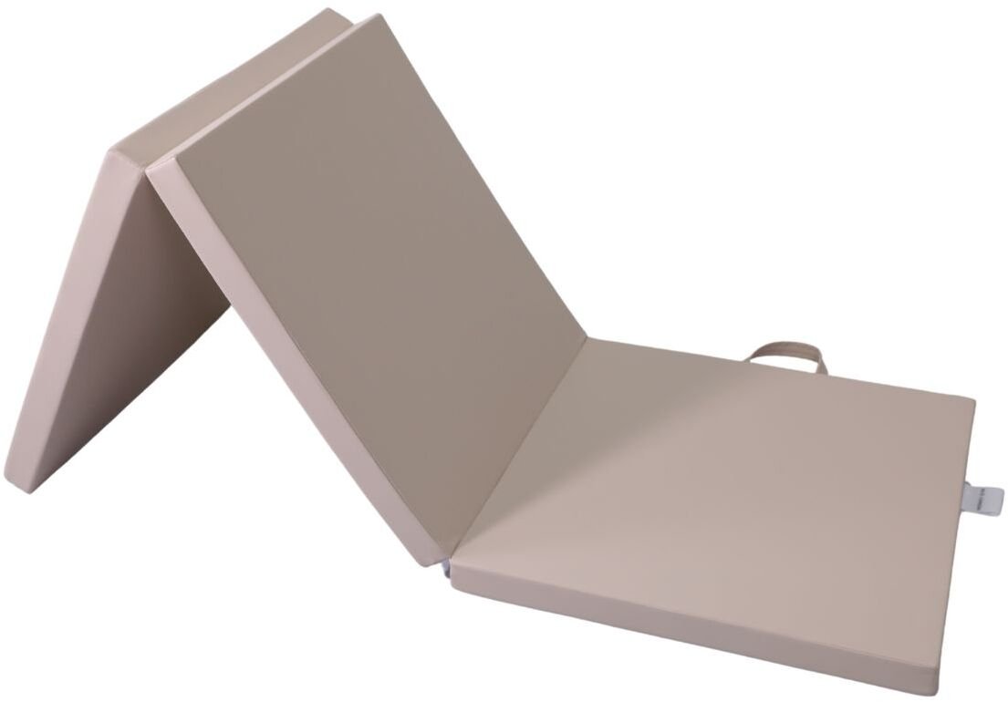 Małpiszon materac gimnastyczny Satellite 180x60x5 cm trzyczęściowy - brązowy