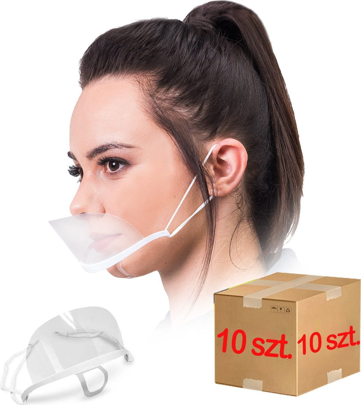 Pako Przyłbica mini na nos i usta / MAS-AIR - 10 szt.