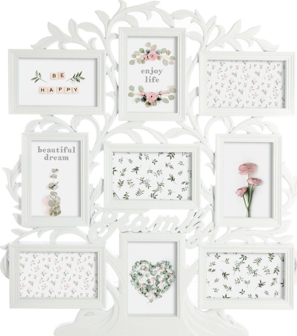 Ramka Atmosphera Biała ramka ścienna na 9 zdjęć Suzy