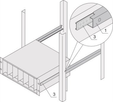 SCHROFF Adapter SCHROFF o profilu C do wsporników modułów montowanych w szafach, 475 mm
