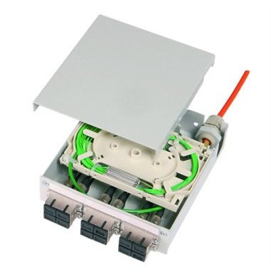 TELEGTRANNER FO-Di DinR distr 6 LCD OM3 PT, pigtaile 12xG50/125 OM3, LC