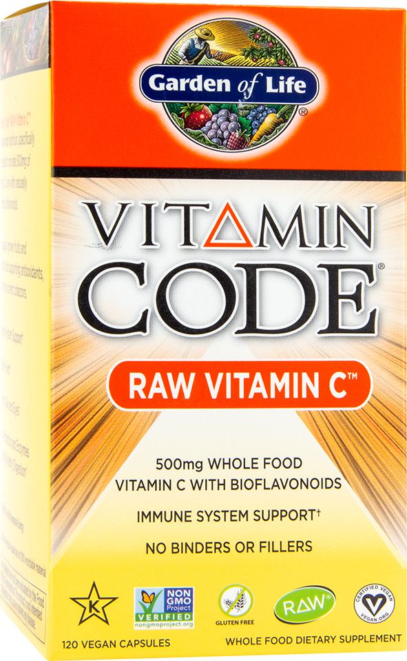 Garden of Life - Vitamin Code RAW, Witamina C, 500 mg, 120 vkaps