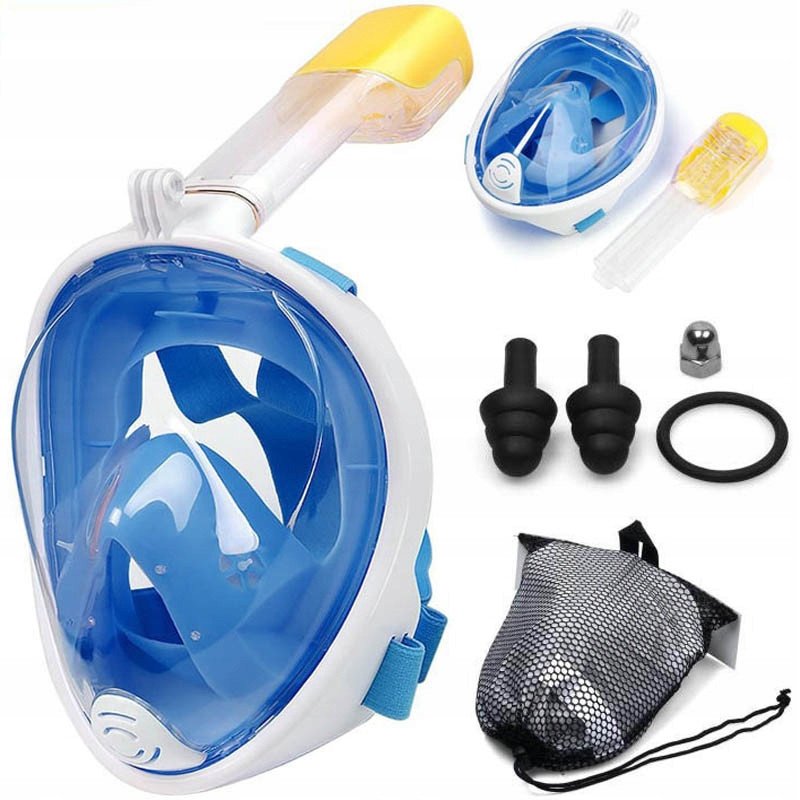 MASKA DO NURKOWANIA PEŁNOTWARZOWA SM-7 S/M NIEBIESKA