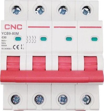 CNC CNC Automatinis jungiklis, 4P, 32A, C klasės, 6kA