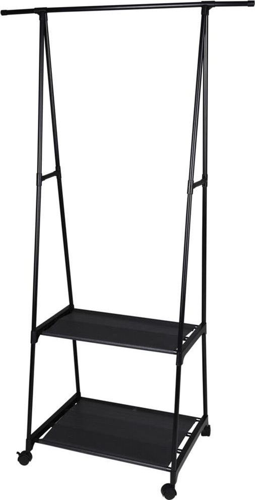 Storage Solutions Wieszak, GARDEROBA na kółkach, półka, stojak na ubrania, odzież, z półkami