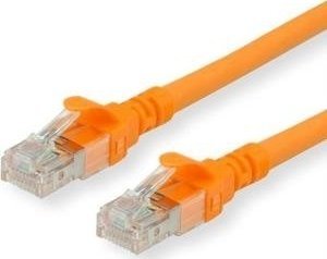 Roline ROLINE - Patch- Cable - RJ- 45 (M) to RJ- 45 (M) - 30 cm - UTP - CAT 6 - halogen free, shaped, stranded - orange (21.15.2947)