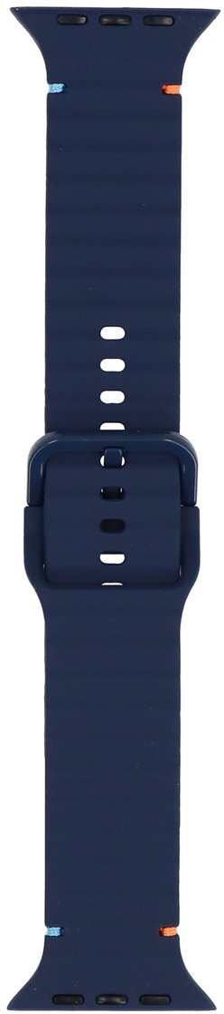 Pasek do smartwatcha GlacierX Silicone Colored Buckle Midnight Blue do Apple Watch 42/44/45/49mm Granatowy