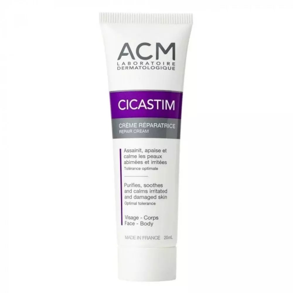 Laboratoire ACM, Cicastim, Reparative, Cream, For Face & Neck, 20 ml Unisex