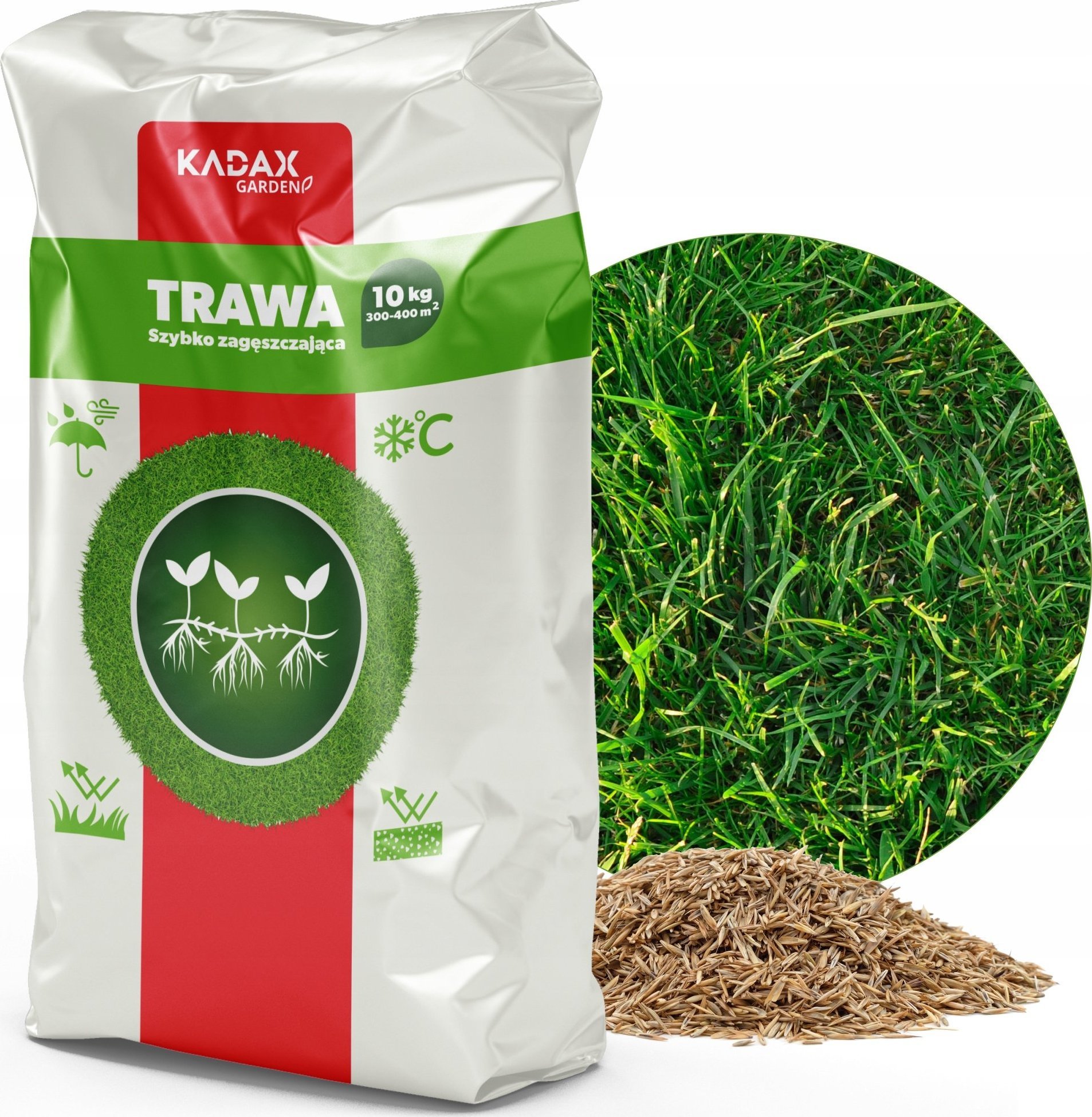 Kadax Trawa Uniwersalna Szybko Zagęszczająca 10kg 400M2