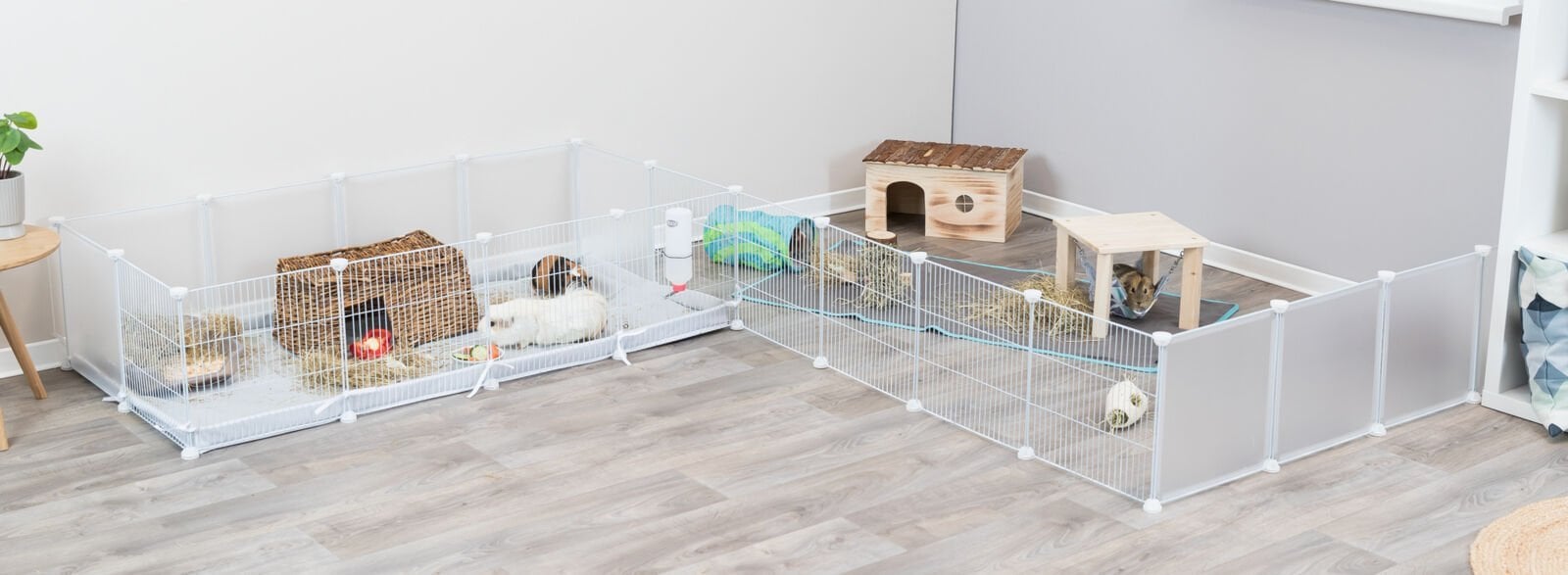 Trixie Zestaw rozszerzający do 62460, biały, metal, 35 x 35 cm, 4 panele