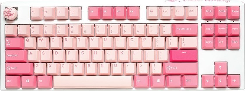 Klawiatura Ducky Ducky One 3 Gossamer TKL Pink Gaming Tastatur - MX-Brown