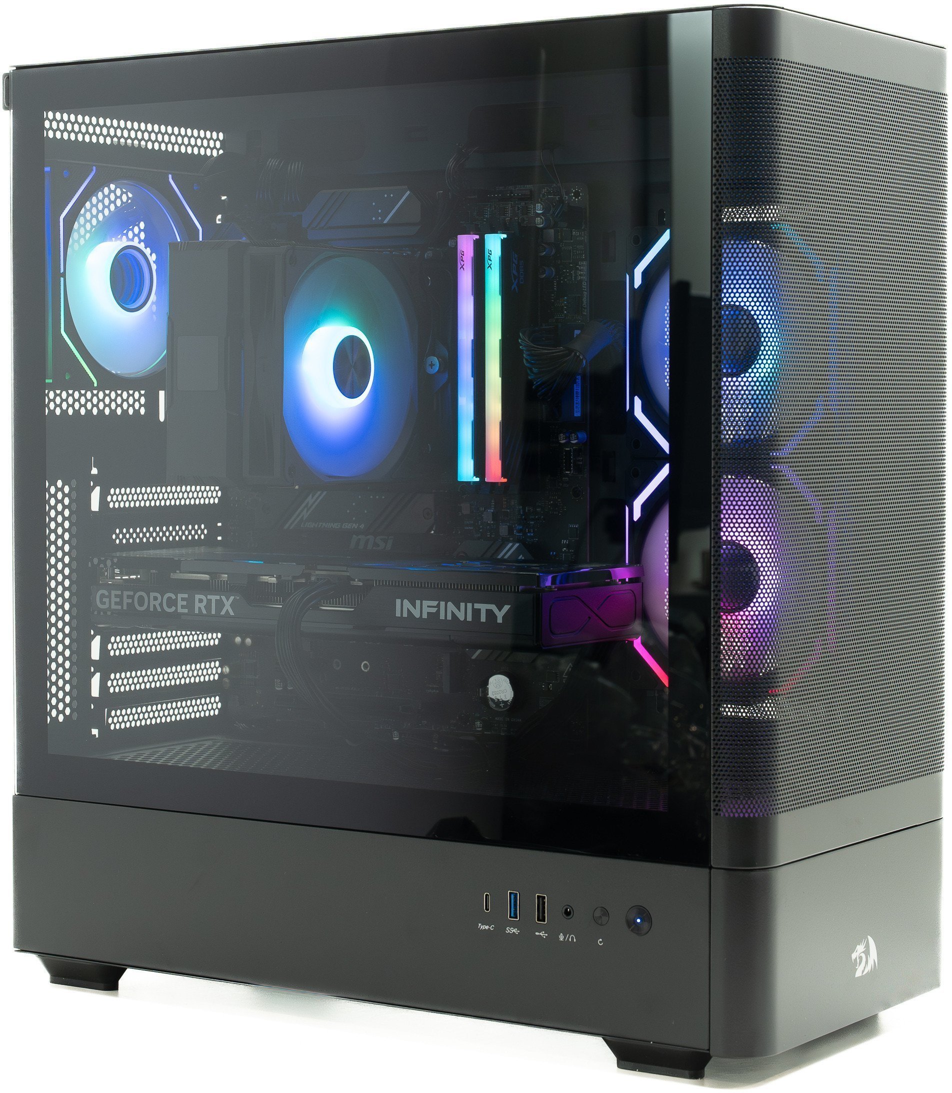 Komputer Obsidian PRIME, Core i5-14400F, 32 GB, RTX 5060 Ti 16GB, 512 GB M.2 PCIe Windows 11 Home