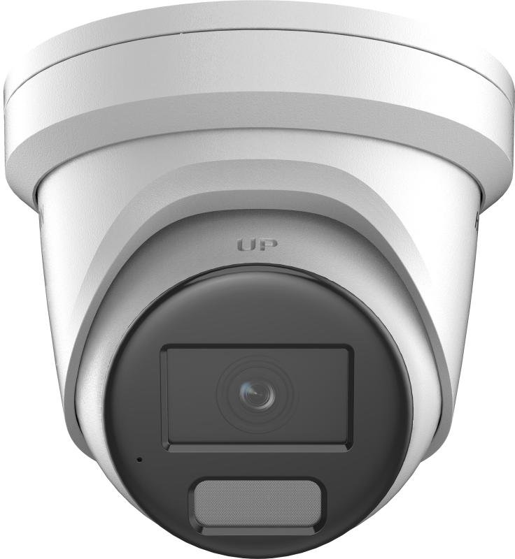 Hikvision dome DS-2CD2346G2H-IU F4 (balta, 4 MP, 30 m. IR, AcuSense)