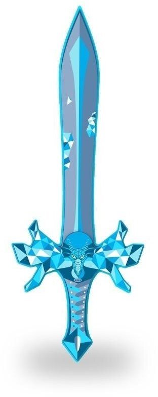 Papo Miecz rycerski lodowy 52cm