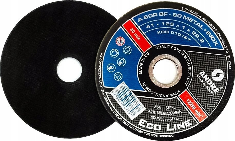 Falon-Tech TARCZA DO METALU ANDRE 125 x 1,0mm METAL/INOX ECO LINE*