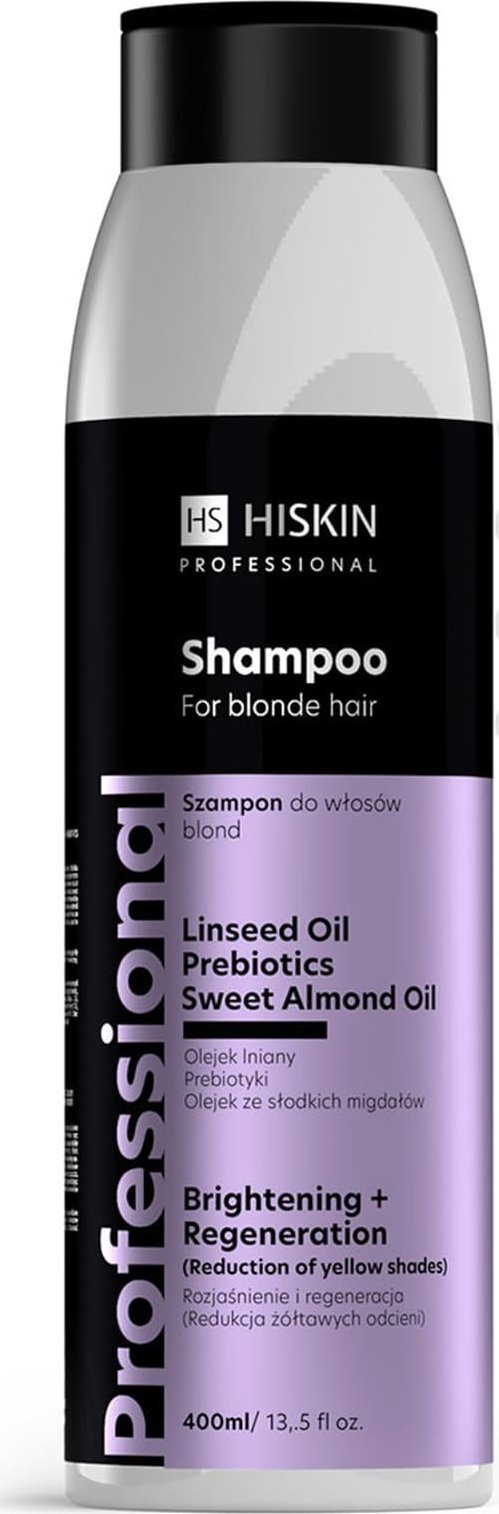 HiSkin HISKIN Professional Szampon do włosów blond - rozjaśnienie i regeneracja 400 ml