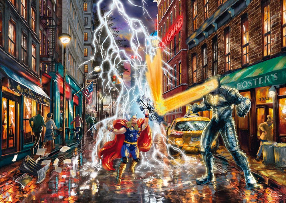 Puzzle PQ 1000 Thomas Kinkade Thor Marvel G3