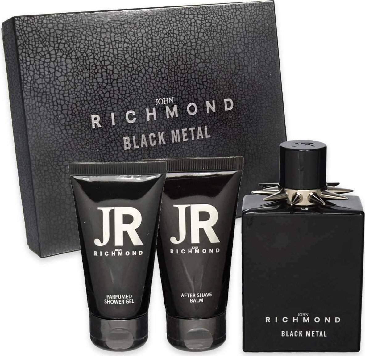 John Richmond Set John Richmond: Black Metal, Natural, Cleansing, Shower Gel, 50 ml + Black Metal, Body Lotion, 50 ml + Black Metal, Eau De Parfum, Fo
