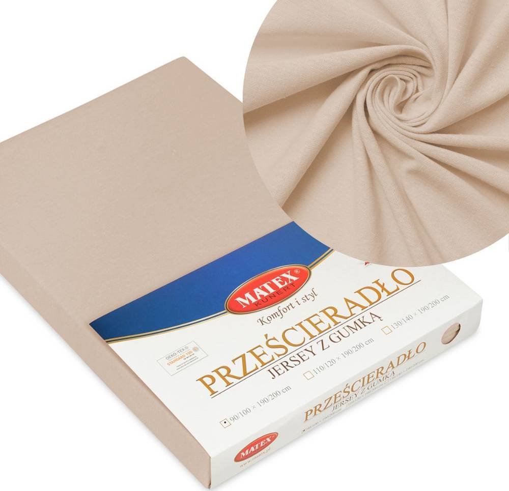 Multitex Prześcieradło 190 x 200 z Gumką Matex JERSEY 12