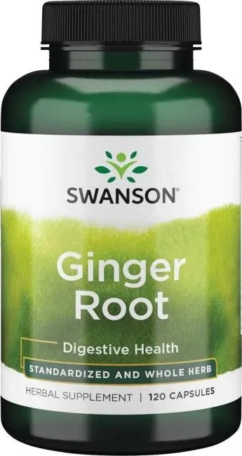 Swanson - Ginger Root, 120 kapsułek