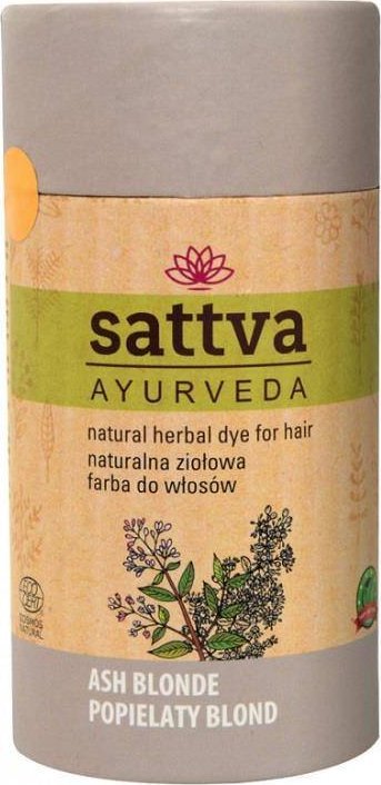 Sattva SATTVA_Natural* Herbal Dye for Hair ziołowa farba do włosów Ash Blonde 150g