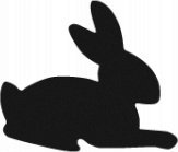 FANDY Dziurkacz ozdobny średni 17mm zając