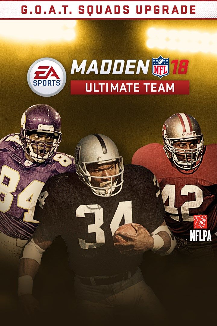 Madden NFL 18 Rozszerzenie do Edycji G.O.A.T. Squads Xbox One, wersja cyfrowa