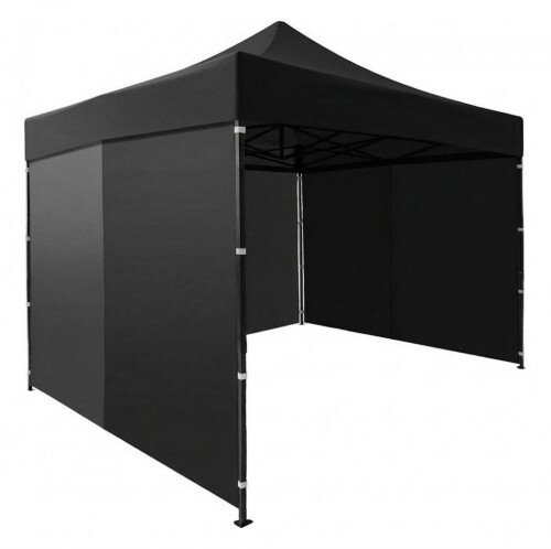 Goodhome Pawilon ogrodowy eventowy automatyczny samorozkładalny namiot 3x3 m czarny MultiGarden
