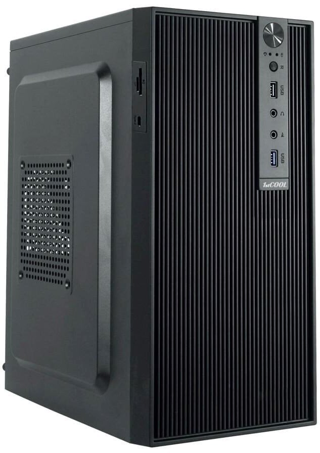 Obudowa 1stCOOL Obudowa STEP 6, micro tower, AU, USB 3.0, bez zasilacza, czarna