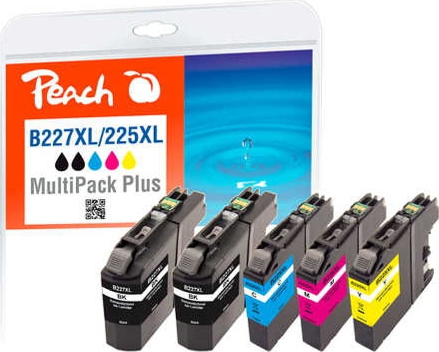 Peach PI500-141 nabój z tuszem Niebieski, Cyjan, Purpurowy, Żółty