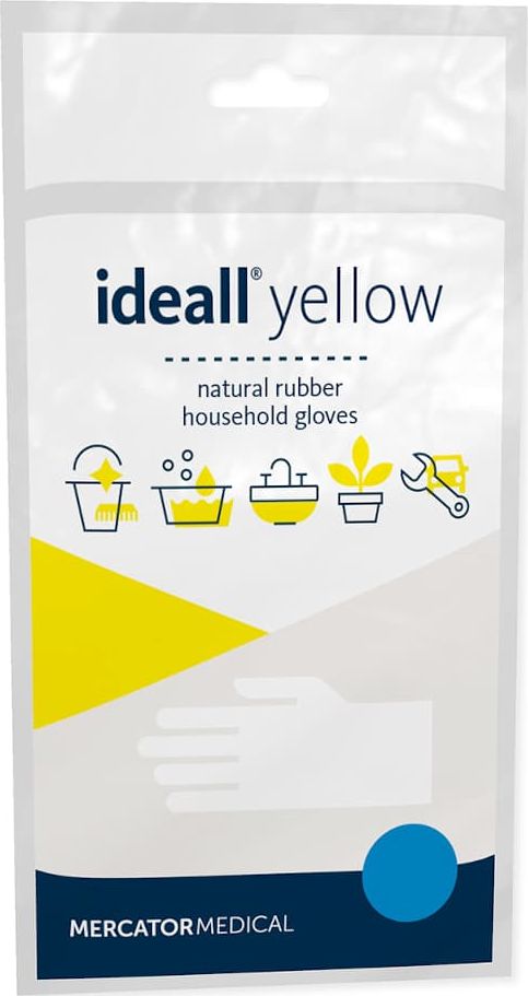 Mercator Medical ideall yellow - rękawica gospodarcza 1 para