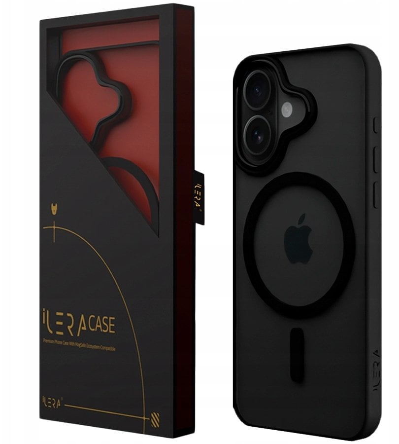 iLeraGo ColorAnt Clear Case, Black for iPhone 16 Plus