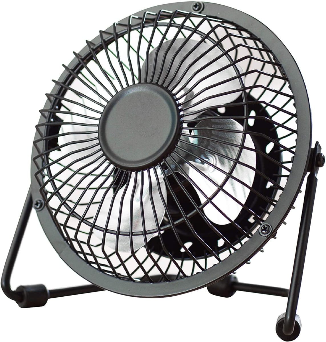 PC74 WIATRAK WENTYLATOR USB STOJĄCY METALOWY BIUROWY STOŁOWY WIATRACZEK NA BIURKO