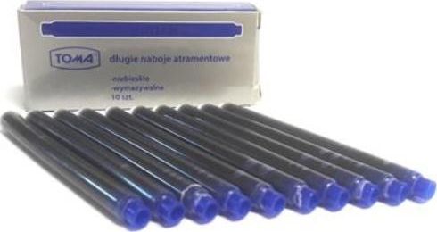 Toma Naboje do piór długie niebieskie 10szt TOMA