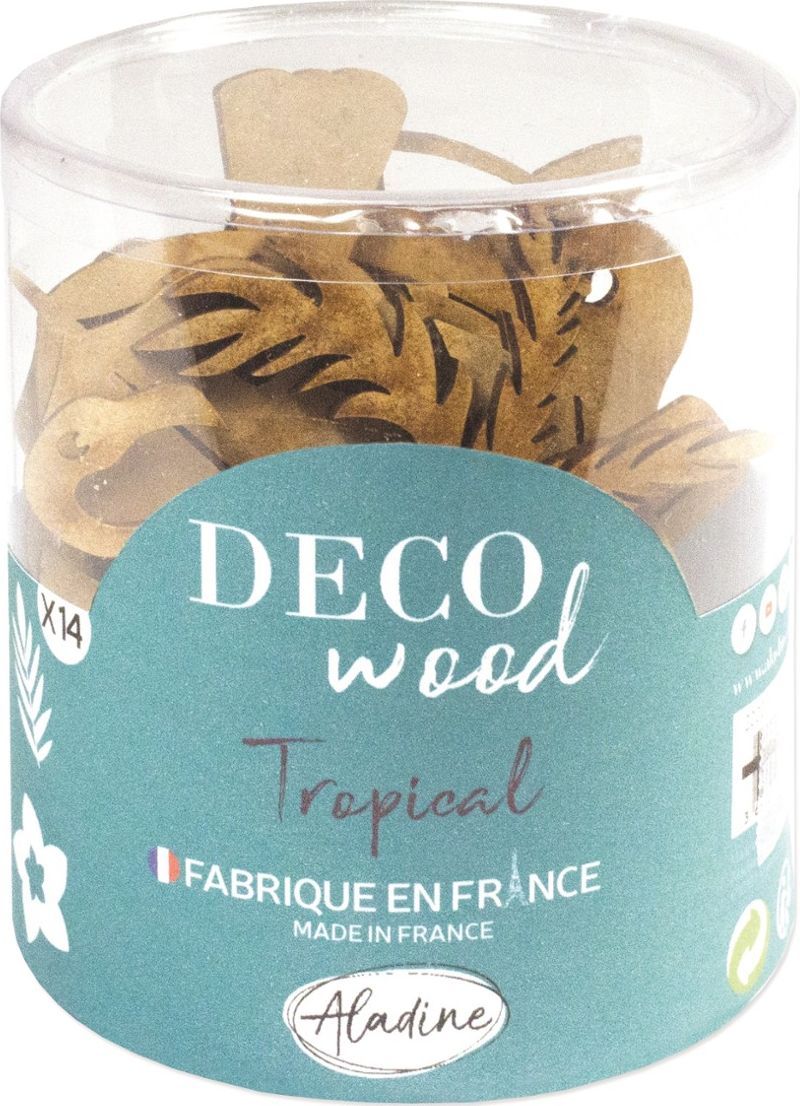 Aladine Drewniane Ozdoby Tropikalne