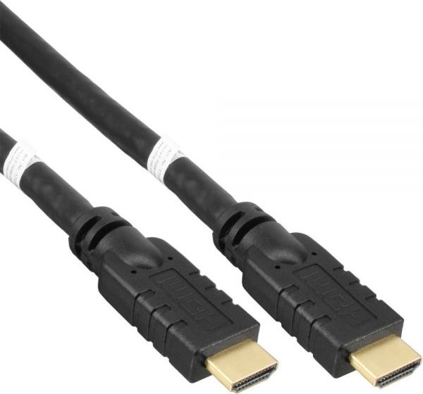 Фото - Кабель PremiumCord Kabel  HDMI - HDMI 15m czarny  (kphdm2r15)