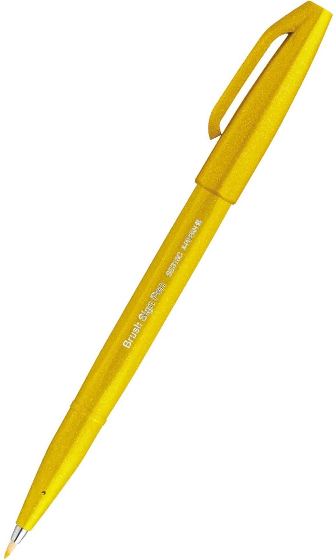 Pentel Pisak pędzelkowy Pentel Brush Sign Pen SES15C żółt