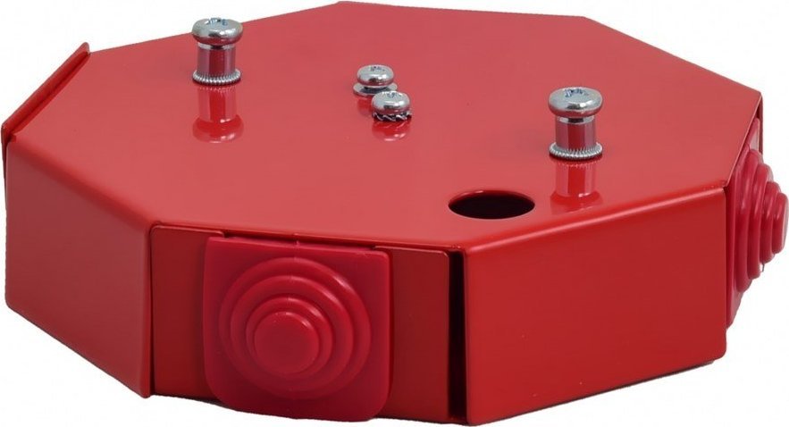 Simet Puszka przeciwpożarowa PIP-3AN R6x2x4 ośmiokątna, E90, rozgałęźna, wymiary 124x28x137mm, czerwony 84623616