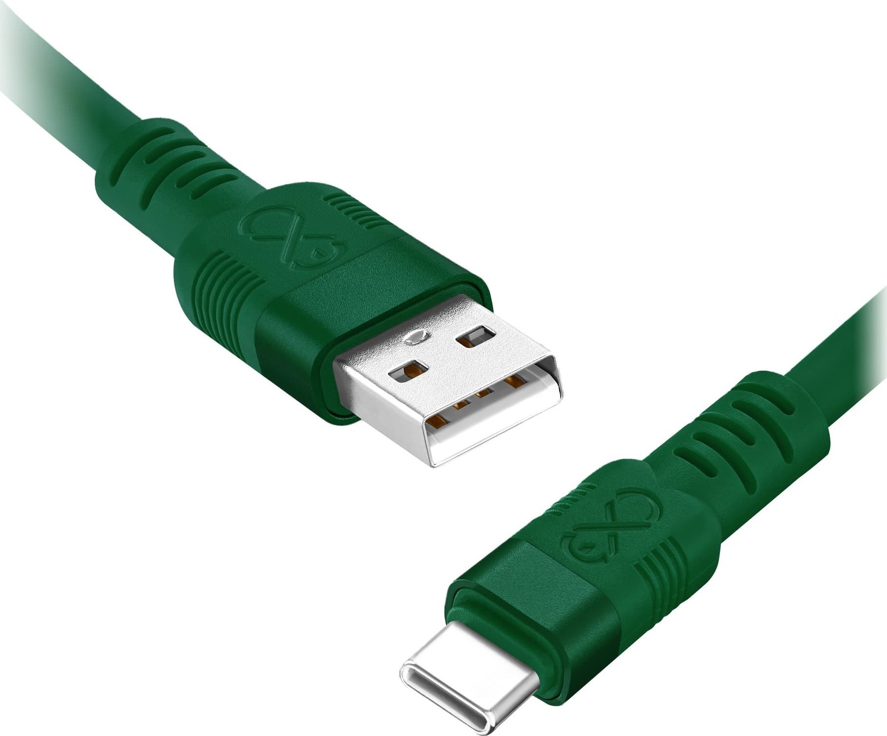 Фото - Кабель Orno Kabel USB  USB-A - USB-C 0.9 m Zielony  (CABEXCWHPUSBC0.9DMIX)