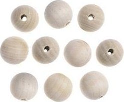 DP Craft Koraliki drewniane kulki 25mm 10szt