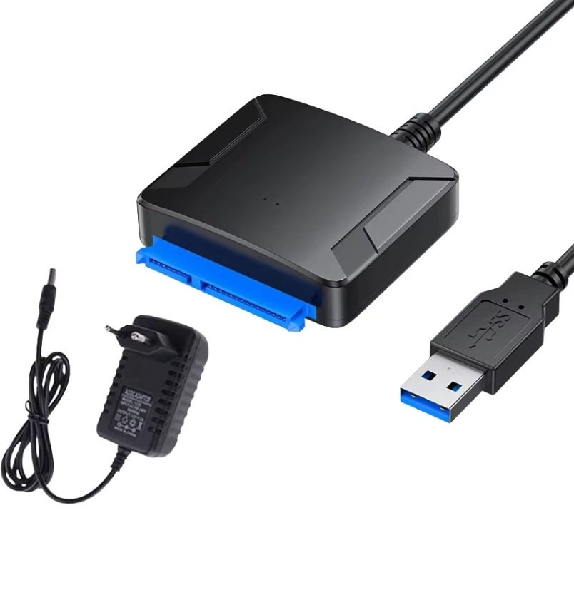 Kieszeń Adapter USB 3.0 do SATA do dysków HDD/SSD 2,5" i 3,5" + zasilacz 12V