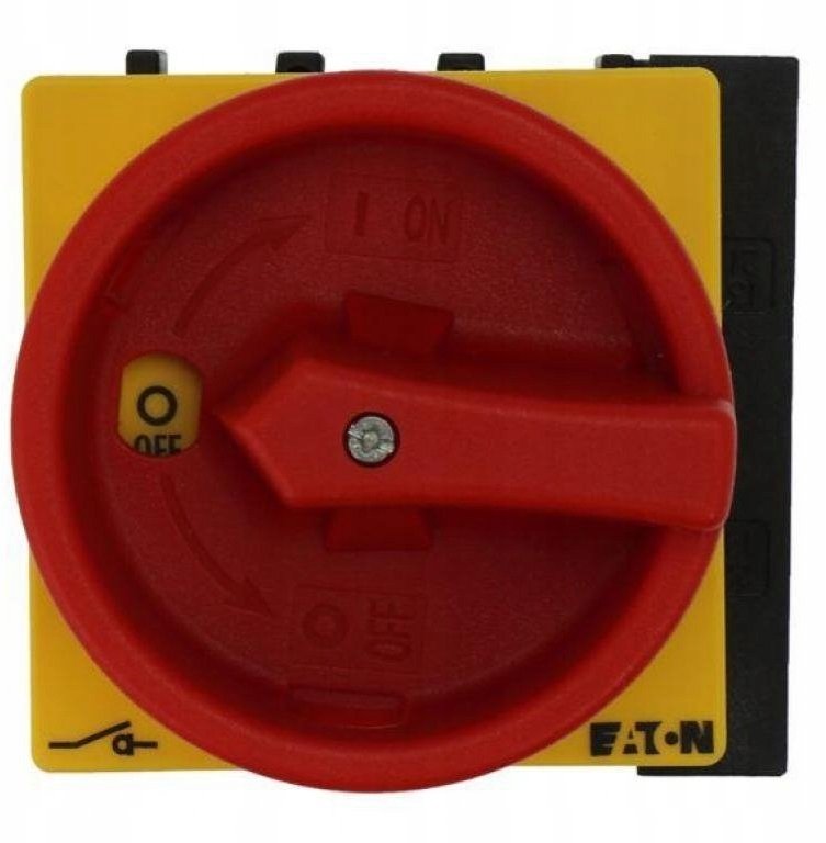 Eaton Rozłącznik 40A 3P 1Z+1R natablicowy czerw-żółta rączka z blokadą P1-40/EA/SVB/HI11 199895