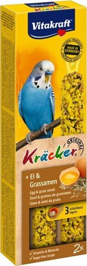 Vitakraft VITAKRAFT Kracker - kolba jajeczna z nasionami dla papużki falistej 2 szt.