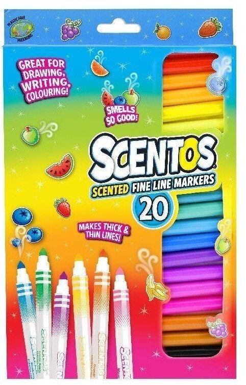 Scentos Flamastry pachnące kolorowe 20szt