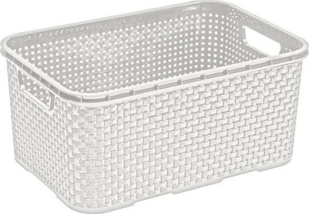 Branq Koszyk rattanowy 7L BranQ biel antyczna