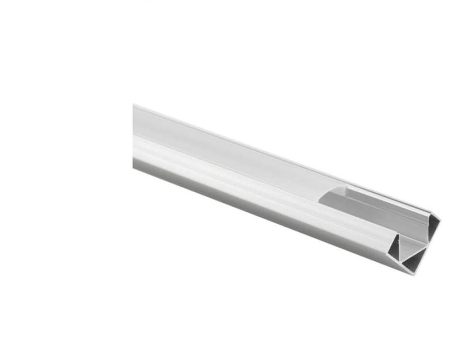 Ecolight Profil R03 narożny anodowany +klosz mleczny 3m
