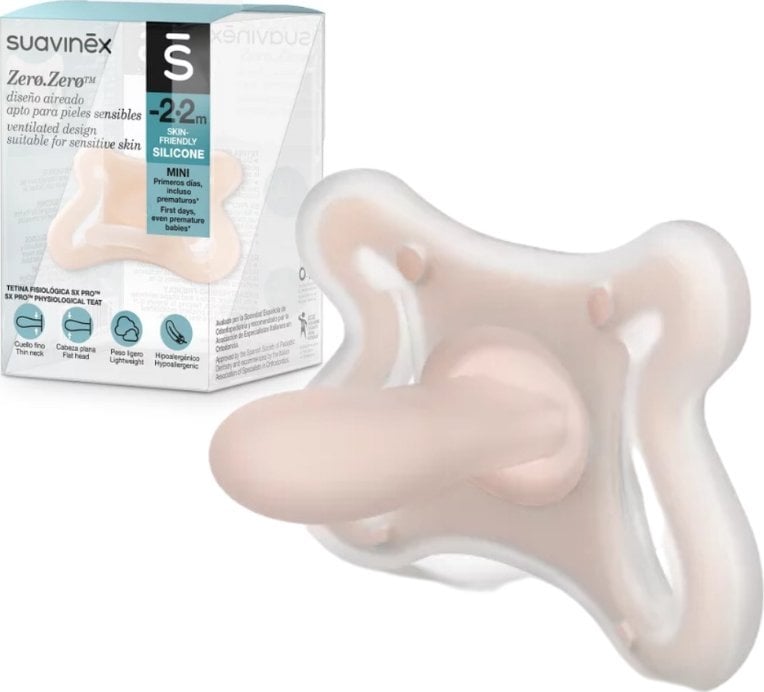 Suavinex 401404-SMOCZEK FIZJOLOGICZNY SX PRO SILIKONOWY/ -2-2M/ZERO ZERO